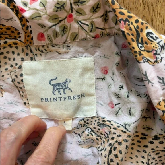 Printfresh Bagheera Pajama Set - Blush Size large top medium shorts - Picture 6 of 10